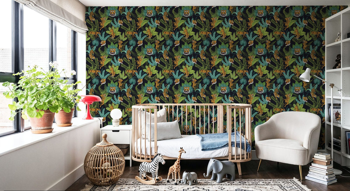 Jungle Roar Mural Wallpaper - room preview 02