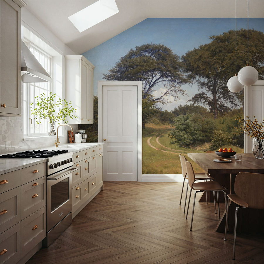 Forest Wallpaper Mural – Woodland Wall Mural – Country Road