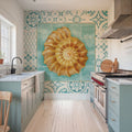 Shell Tiles I Mural Wallpaper - room preview 02