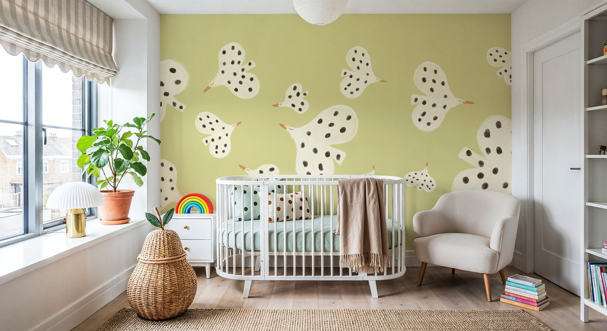 Birds Flying High, Hay Mural Wallpaper - room preview 02