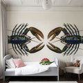 Crimson Crawfish Extravaganza Mural Wallpaper - room preview 02