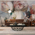 Fall Bouquet on White Panel I Mural Wallpaper - room preview 02