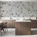 Floral Heaven, Ecru Mural Wallpaper - room preview 02