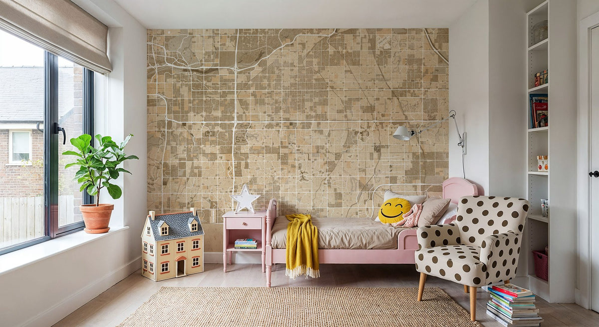 Mesa Ochre Mural Wallpaper - room preview 02