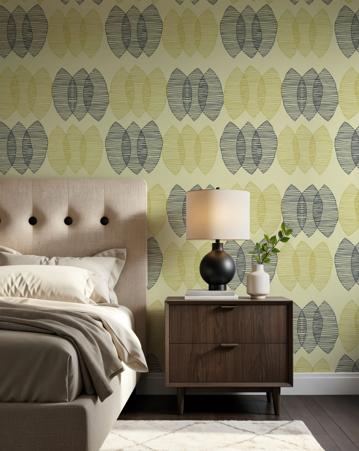 Jump Leaves Mural Wallpaper - room preview 02