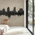 San Jose California Skyline Concrete Mural Wallpaper - room preview 02