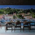Mediterranean Harbor Mural Wallpaper - room preview 02