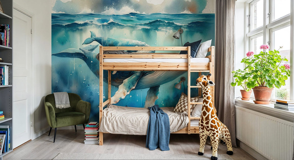 Ocean's Gentle Embrace Mural Wallpaper - room preview 02