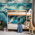 Ocean's Gentle Embrace Mural Wallpaper - room preview 02