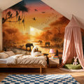 Twilight Serenity in the Jungle Abode Mural Wallpaper - room preview 02