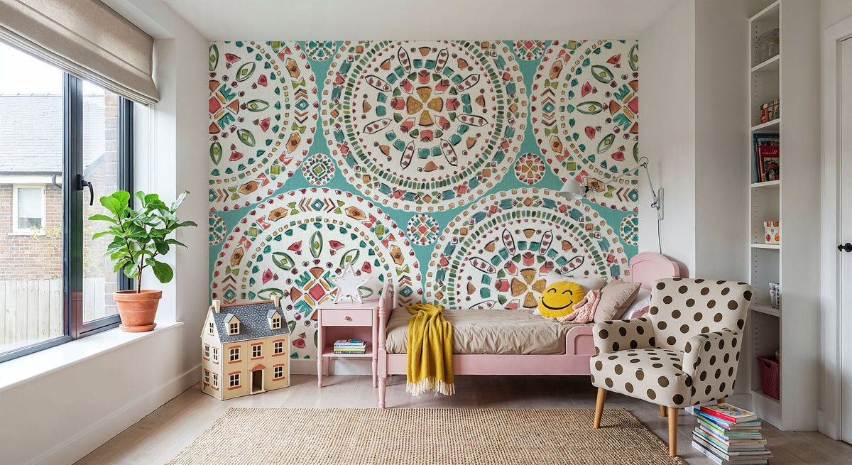 Dish of Bloom Mural Wallpaper - room preview 02