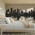 Johannesburg South Africa Skyline Concrete Mural Wallpaper - room preview 02