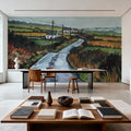 Rainy Back Road Mural Wallpaper - room preview 02
