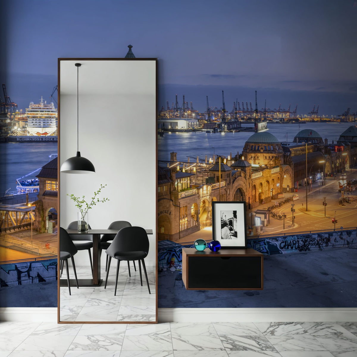Twilight Timekeeper Mural Wallpaper - room preview 02