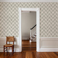 Woodland Tops Gray Mural Wallpaper - room preview 02