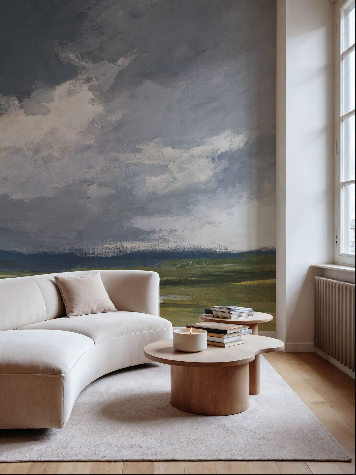 August Storm Honeybloom Mural Wallpaper - room preview 02