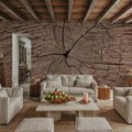 Tree Ring Portrait Mural Wallpaper - room preview 02