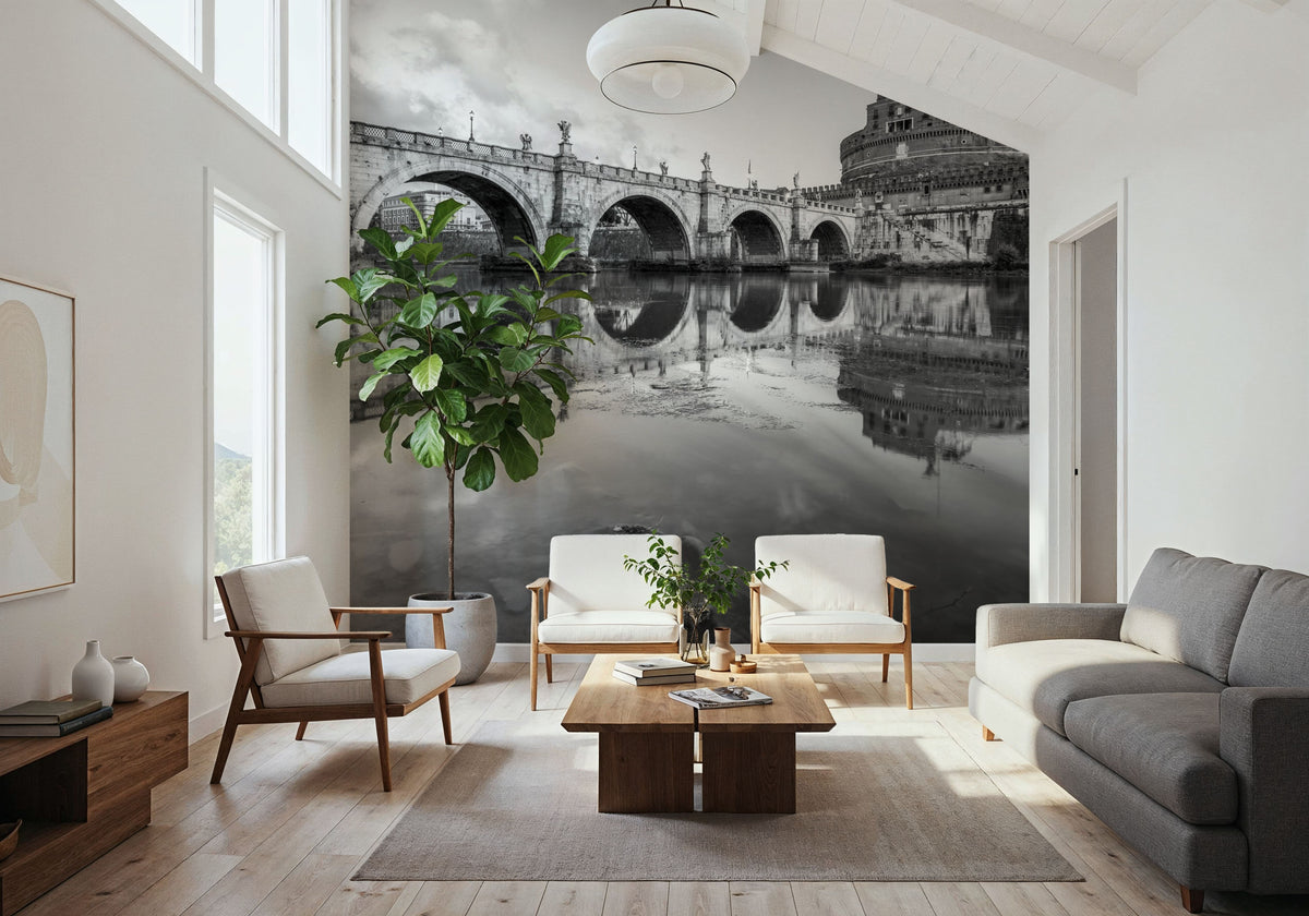 Eternal Bridge and Castel Mural Wallpaper - room preview 02