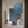 Transcendent Peony, French Blue Mural Wallpaper - room preview 02