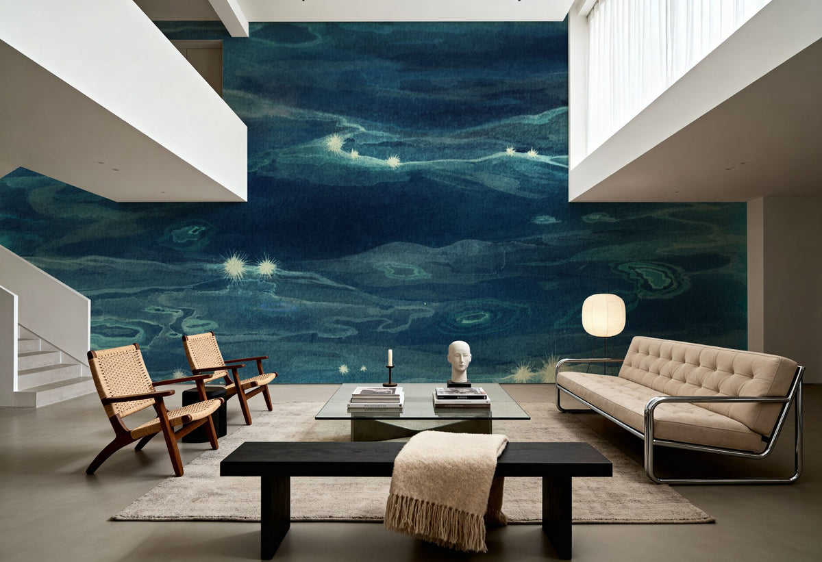 Sparkling Sea Mural Wallpaper - room preview 02