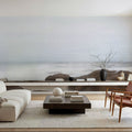 Misty Shore on the Rocks Mural Wallpaper - room preview 02
