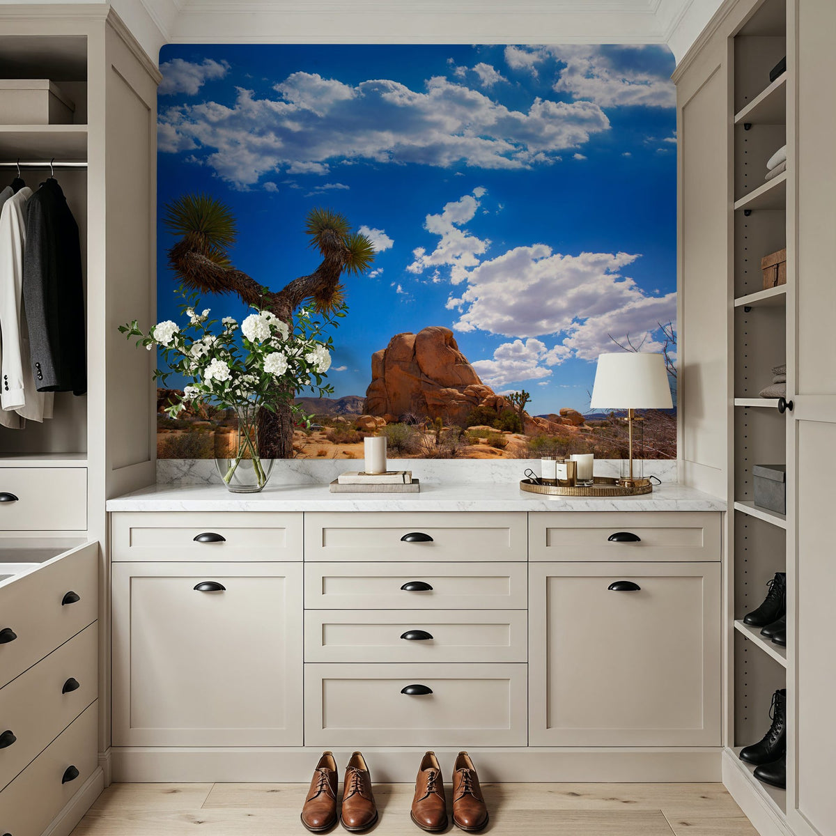 Joshua Tree Blue III Mural Wallpaper - room preview 02