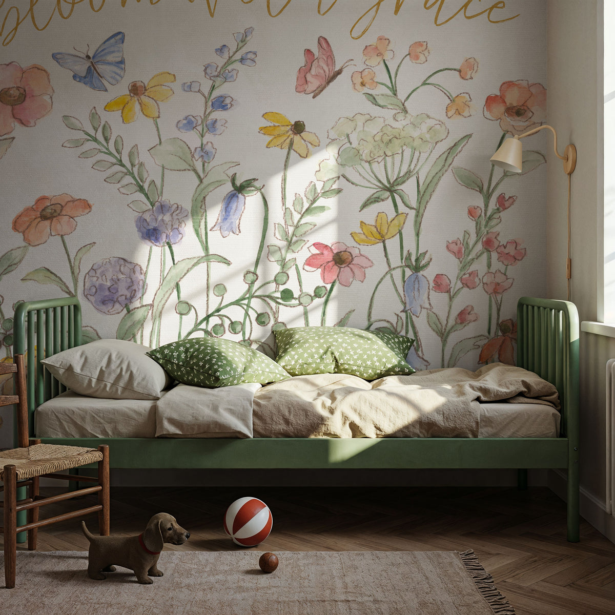 Wild Blooms III Mural Wallpaper - room preview 02