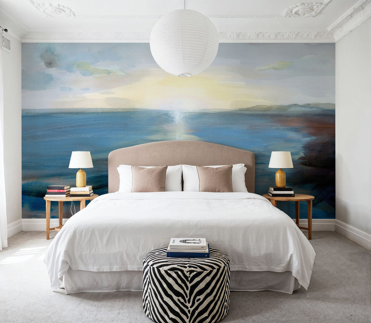 Seaside Sunrise Mural Wallpaper - room preview 02