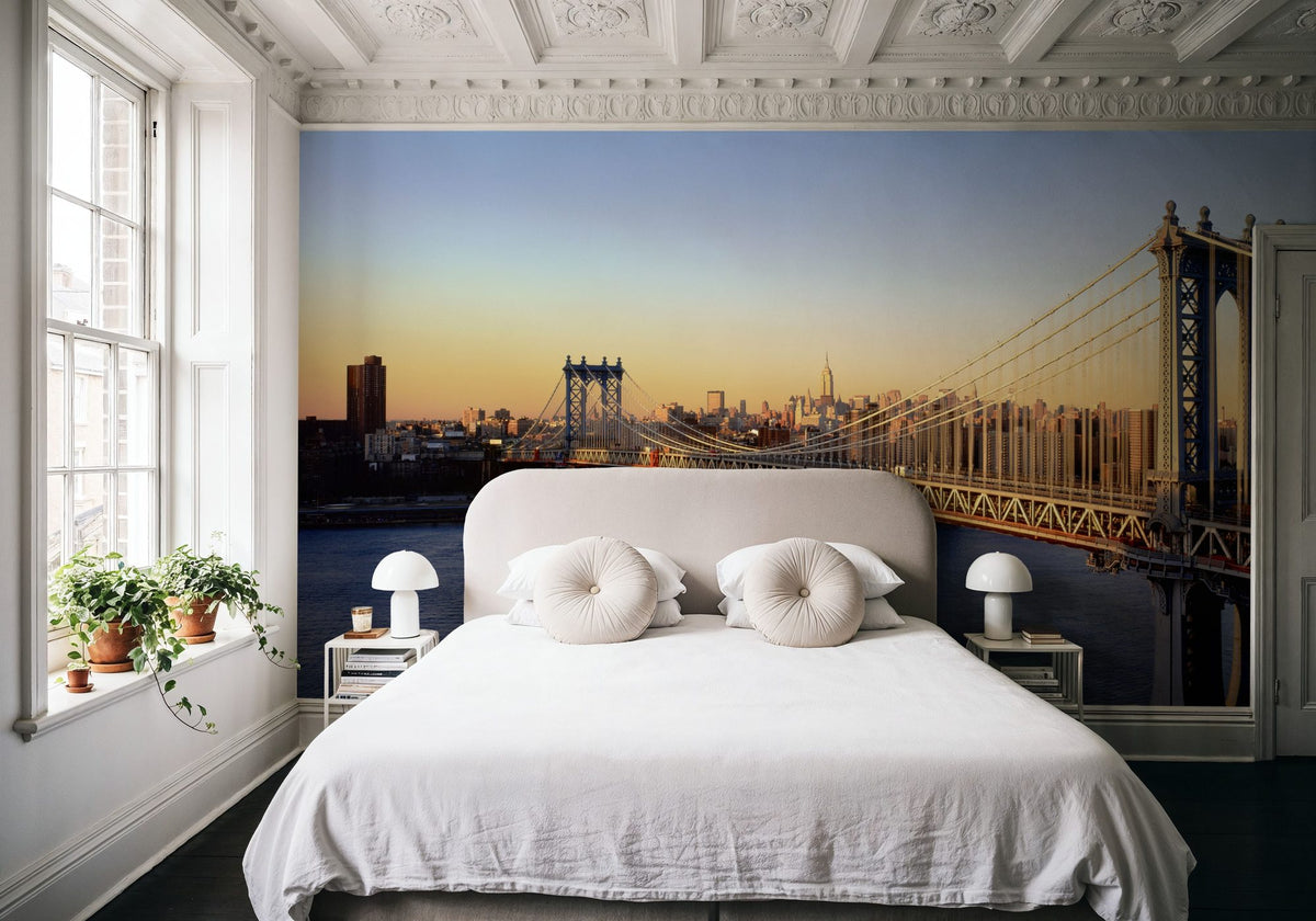 Golden Bridge Horizon Mural Wallpaper - room preview 02