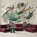 Hummingbird Study Mural Wallpaper - room preview 02