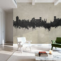 Granada Spain Skyline Concrete Mural Wallpaper - room preview 02