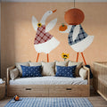 Ducks in the Pumpkin Patch V Mural Wallpaper - room preview 02