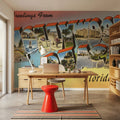 Greetings From Hollywood Beach Mural Wallpaper - room preview 02