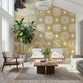 Copper Bird Mural Wallpaper - room preview 02