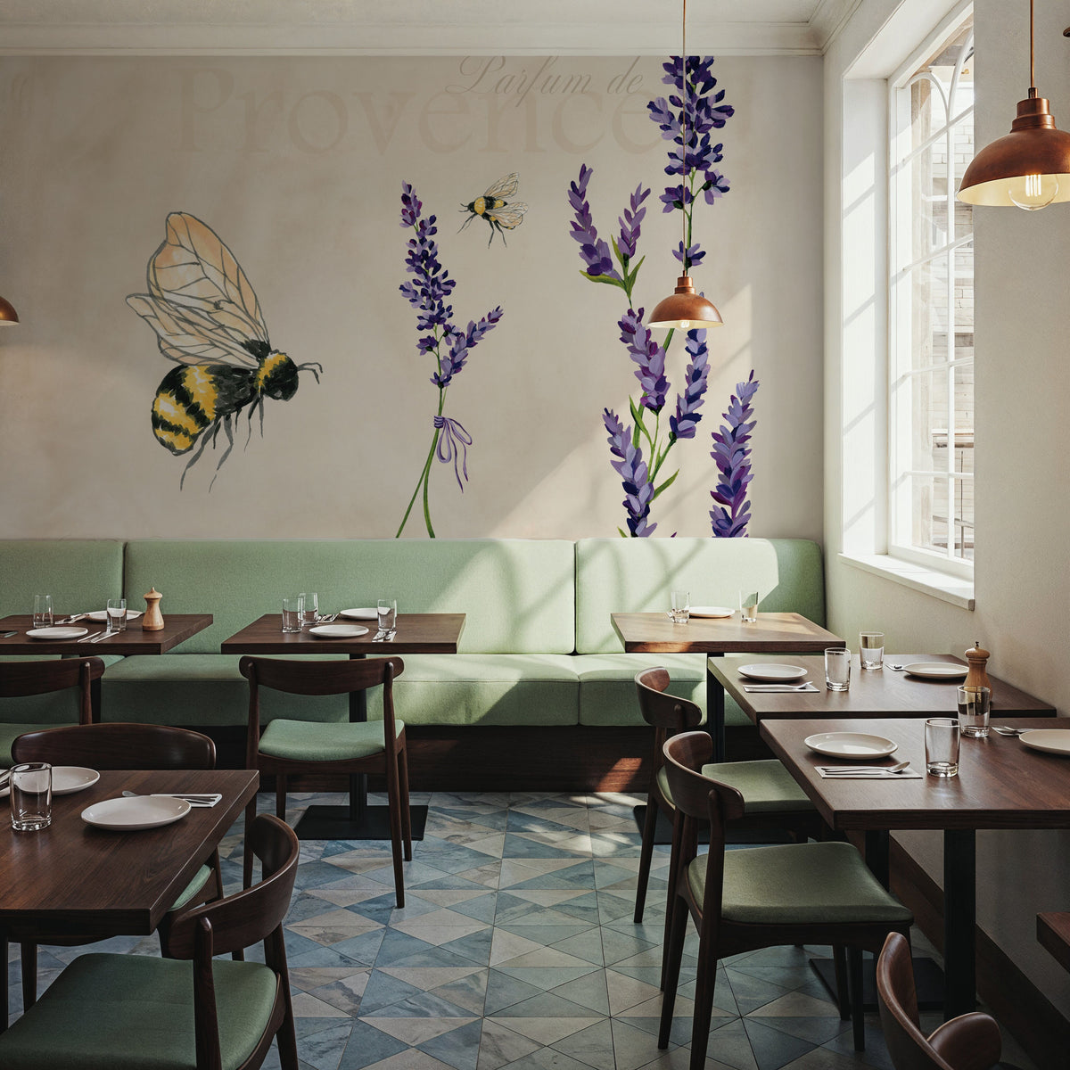 Lavender Bliss IV Mural Wallpaper - room preview 02