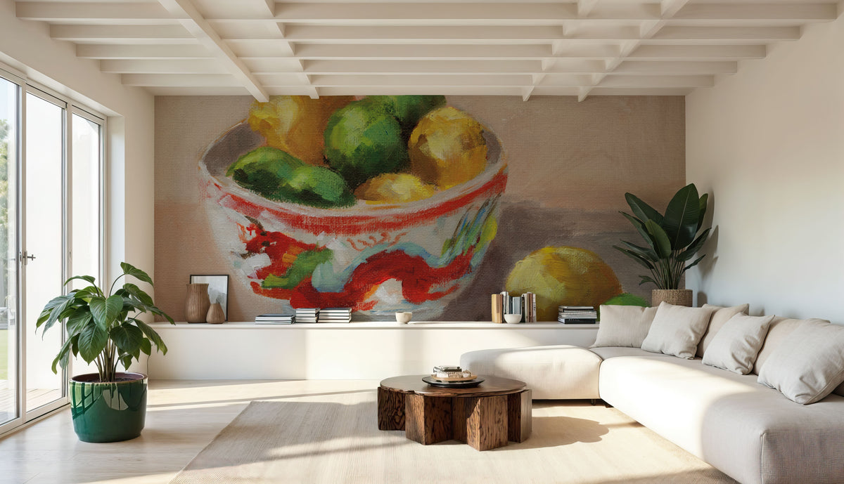 Citrus in Dragon Bowl Mural Wallpaper - room preview 02