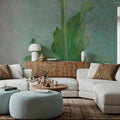 Poppy on Blue Mural Wallpaper - room preview 02