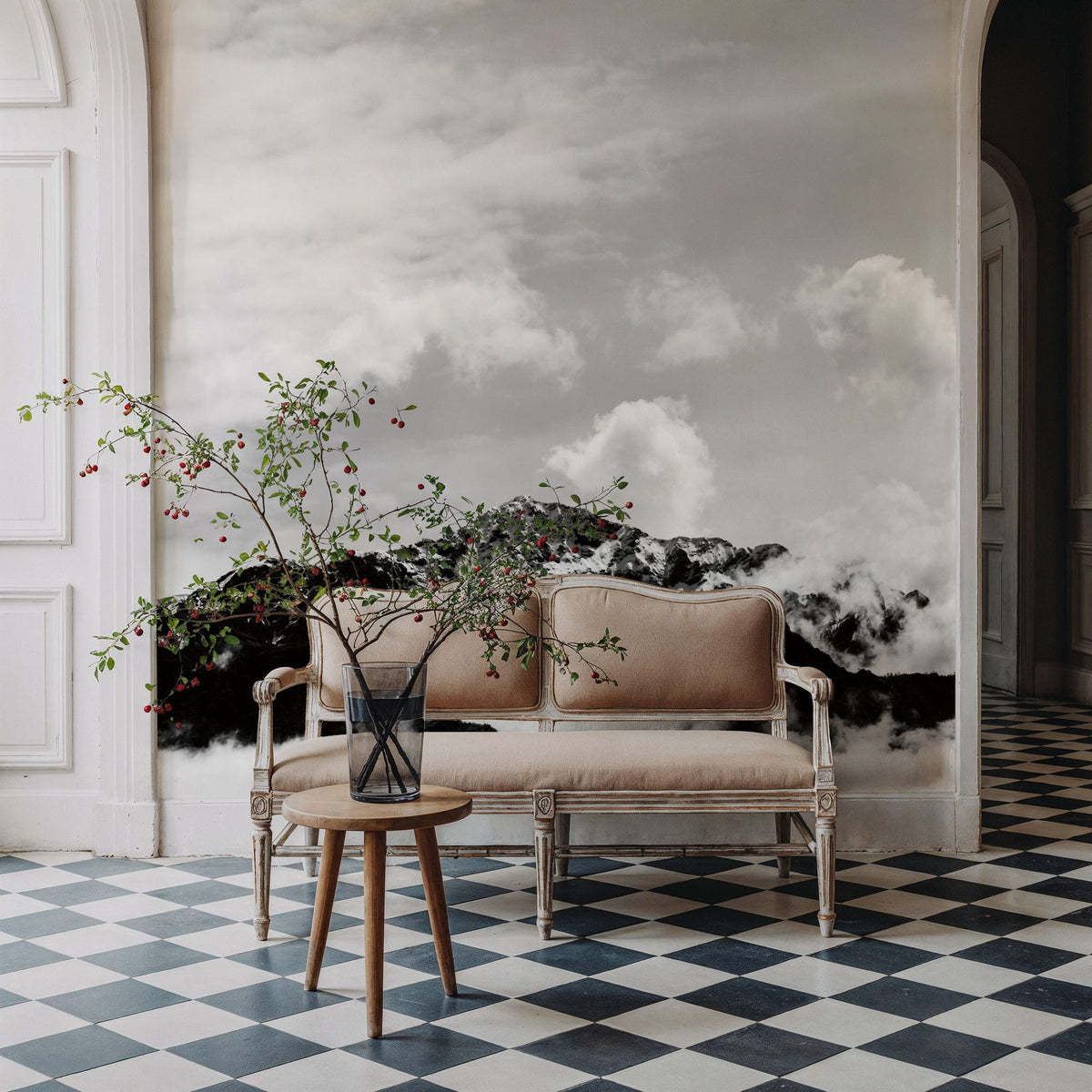 The Mountain Top Mural Wallpaper - room preview 02