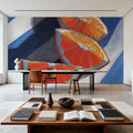 Three Citrus Slices Mural Wallpaper - room preview 02