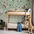 Monkey Jump, Pistachio Mural Wallpaper - room preview 02