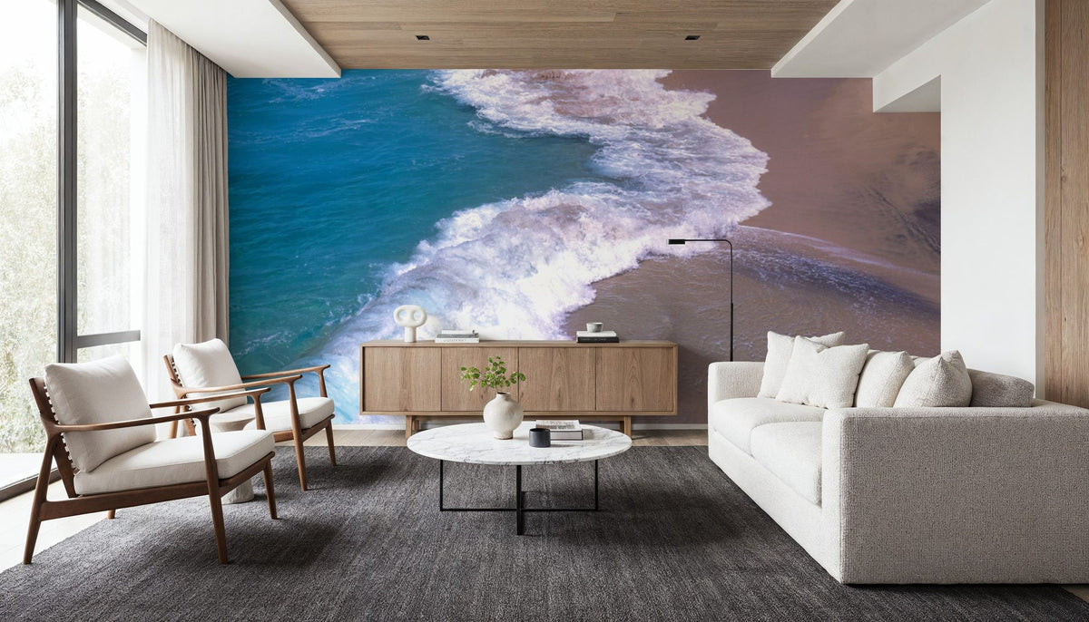 Rocky Shoreline Serenity Mural Wallpaper - room preview 02