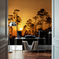 Forest Twilight Glow Mural Wallpaper - room preview 02