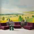 Sunlit Meadow Mural Wallpaper - room preview 02