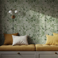 Peony Toile, Fresh Green Mural Wallpaper - room preview 02