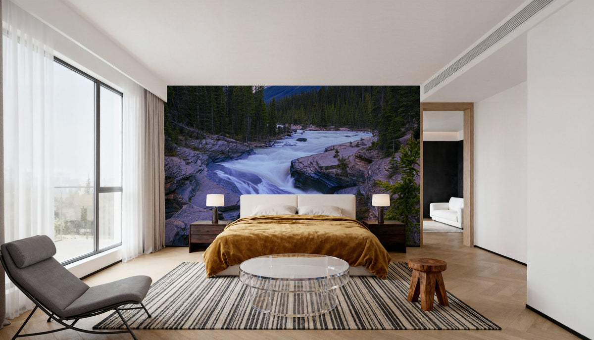 Mistaya River Mural Wallpaper - room preview 02