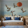 Autumn Flock Mural Wallpaper - room preview 02