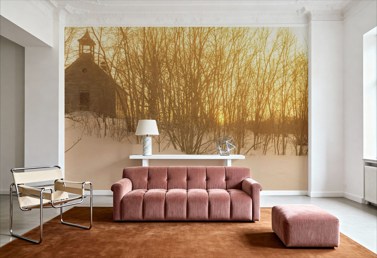 Winter Sanctuary Mural Wallpaper - room preview 02