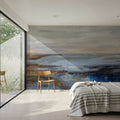 Serene Sea Mural Wallpaper - Neutral Tone - room preview 02