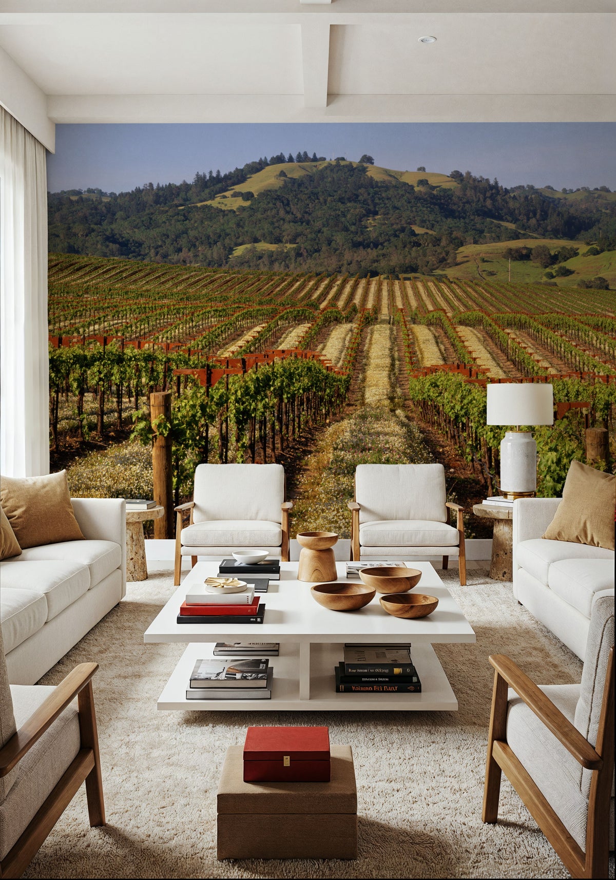Vineyard Dreams Mural Wallpaper - room preview 02