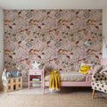 Fantasy Forest - Dusty Pink Mural Wallpaper - room preview 02